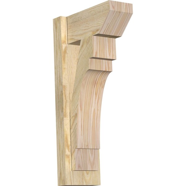 Ekena Millwork Merced Slat Rough Sawn Outlooker, Douglas Fir, 6"W x 12"D x 24"H OUT06X12X24MRC06RDF - main